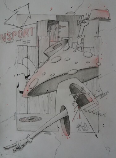 Rysunek zatytułowany „Mushrooman 2” autorstwa Captain Niglo, Oryginalna praca, Ołówek