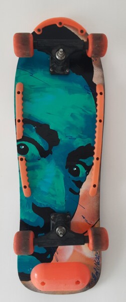 Peinture intitulée "Dali Skateboarding" par Captain Niglo, Œuvre d'art originale, Acrylique