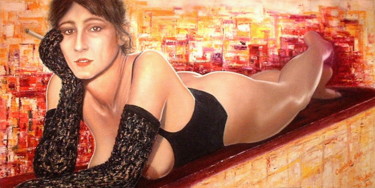 Pintura titulada "Erika | Commande" por Cardoso Manu, Obra de arte original, Oleo Montado en Bastidor de camilla de madera