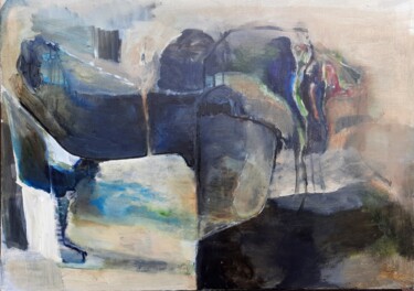 Painting titled "Landscape #77" by Carla Gonçalves, Original Artwork, Acrylic