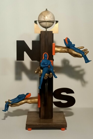 Sculpture intitulée "NSOE" par Carlo Alberto Pacifici, Œuvre d'art originale, Pâte polymère