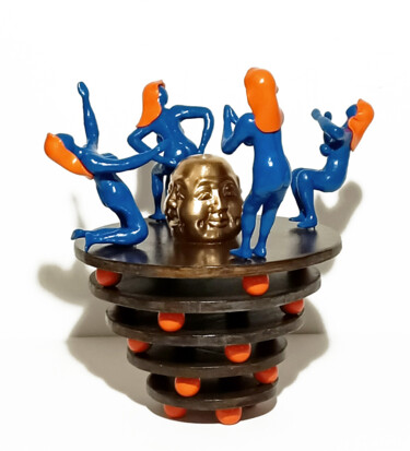 Skulptur mit dem Titel "Sacro e profano" von Carlo Alberto Pacifici, Original-Kunstwerk, Polymer Ton