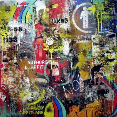 Картина под названием "No Authorized Area" - Carlo Inglese, Подлинное произведение искусства, Рисунок распылителем краски