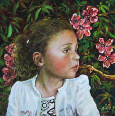 Painting titled "Ludovica Valentina" by Carlo R. Pisano, Original Artwork, Oil