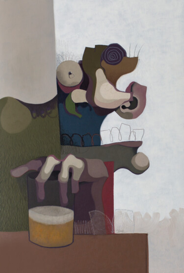 Peinture intitulée "Drunk English" par Carlos Blanco Artero, Œuvre d'art originale, Huile