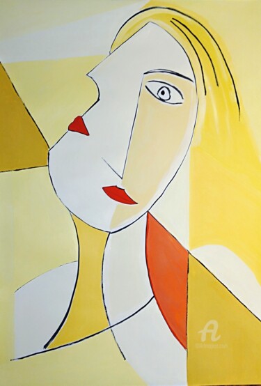 Pittura intitolato "Ella te mira" da Carlos Montserrat, Opera d'arte originale, Acrilico