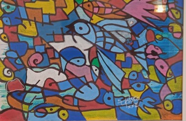 Painting titled "Elements" by Carlos Pisco, Original Artwork, Acrylic
