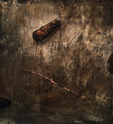 Malerei mit dem Titel "Pasajero" von Carlos Sánchez Maydana, Original-Kunstwerk, Öl