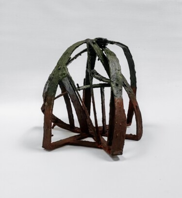 Skulptur mit dem Titel "Pensares 3" von Carlos Sánchez Maydana, Original-Kunstwerk, Holz