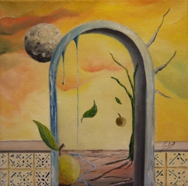 Pintura intitulada "Visões de uma passa…" por Carlos Godinho, Obras de arte originais, Óleo