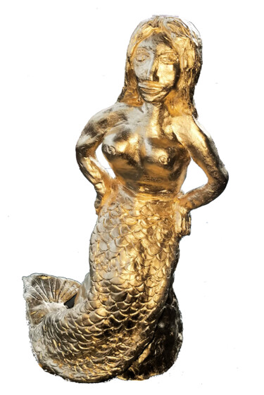 Скульптура под названием "Die Meerjungfrau" - Carmen Coduri, Подлинное произведение искусства, Керамика