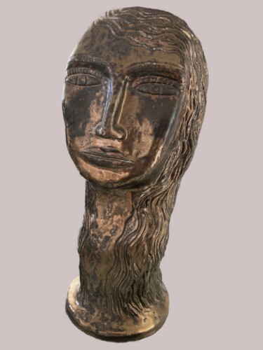 Sculpture intitulée "Womanhead" par Carmen Coduri, Œuvre d'art originale, Argile