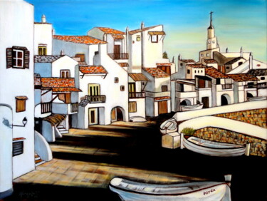Malarstwo zatytułowany „Binibeca (Menorca)” autorstwa Carmen G. Junyent, Oryginalna praca, Akryl