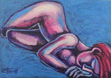 Painting titled "Dreaming 2" by Carmen Tyrrell, Original Artwork, Acrylic Mounted on Wood Stretcher frame