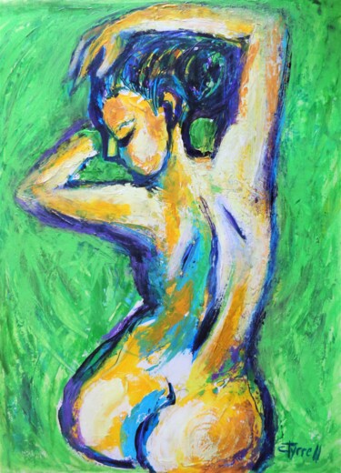 Pintura titulada "Nature Lover 3" por Carmen Tyrrell, Obra de arte original, Acrílico