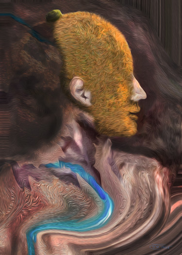 Digital Arts titled "The Actor---without…" by Carola Eleonore Thiele, Original Artwork, 2D Digital Work