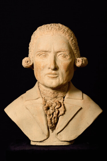 雕塑 标题为“Pascal Paoli” 由Carole Lanfranchi, 原创艺术品, 陶瓷