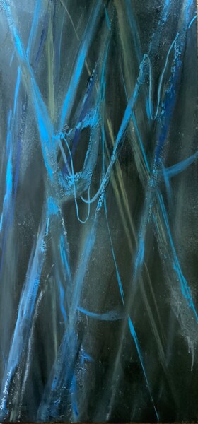 Pintura titulada "arbre des pléiades" por Carole Legeron, Obra de arte original, Acrílico Montado en Bastidor de camilla de…