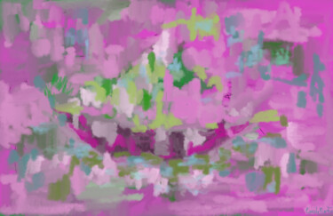 Arte digitale intitolato "Pink dream" da Carole Martin, Opera d'arte originale, Pittura digitale