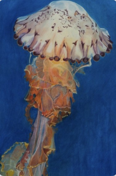 Рисунок под названием "Ocean Colours" - Carole Mcalpine, Подлинное произведение искусства, Карандаш