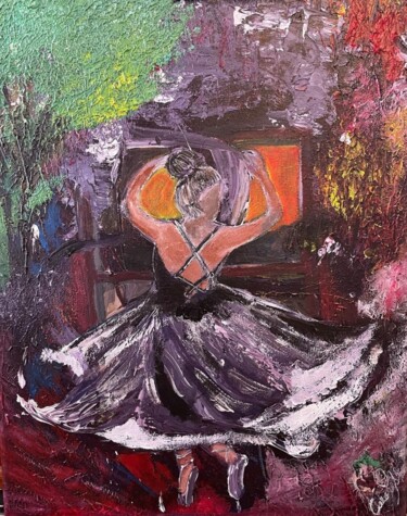 Pittura intitolato "Lá danse libère" da Caroline Lima (Calimas), Opera d'arte originale, Acrilico