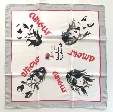 Arte têxtil intitulada "Amour" por Caroline Montigneaux, Obras de arte originais, Tecido