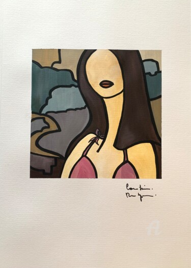 Peinture intitulée "Mona Nana" par Caroline Montigneaux, Œuvre d'art originale, Acrylique