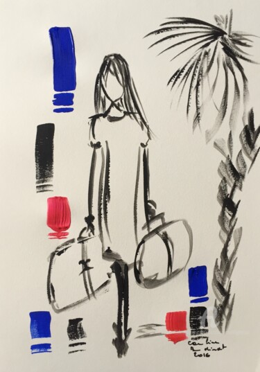 Peinture intitulée "Cannes, Vanessa Par…" par Caroline Montigneaux, Œuvre d'art originale, Acrylique
