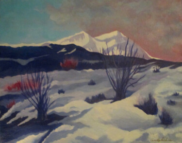 Peinture intitulée "Yukon Fireweed" par Carolyn   A. Debnam, Œuvre d'art originale, Acrylique Monté sur Châssis en bois