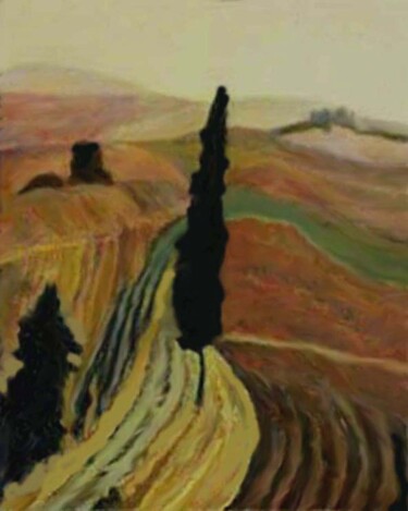 Peinture intitulée "Tuscany" par Carolyn   A. Debnam, Œuvre d'art originale, Acrylique Monté sur Châssis en bois