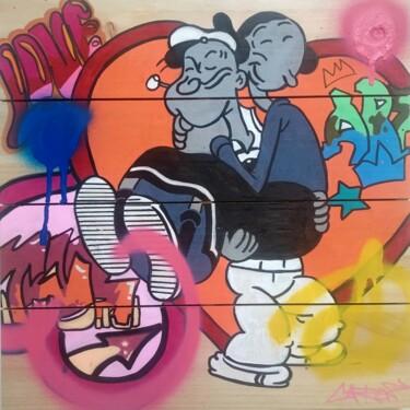 "Street Art "Olive &…" başlıklı Tablo Caronart tarafından, Orijinal sanat, Işaretleyici