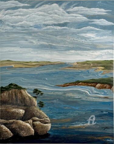 Pittura intitolato "Costa Verde" da Caropour, Opera d'arte originale, Acrilico