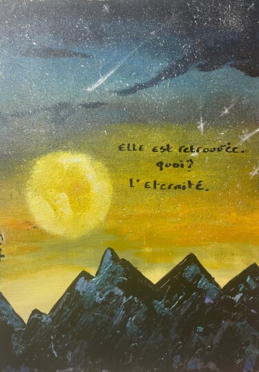 Schilderij getiteld "L’éternité" door Carrie Joseph Vouteau, Origineel Kunstwerk, Acryl