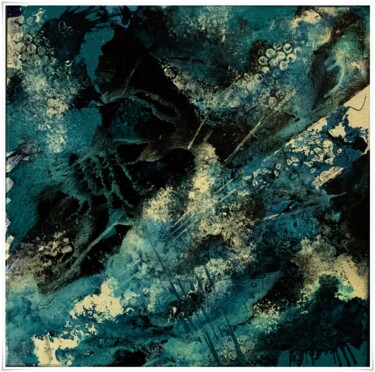 Peinture intitulée "Space blue" par Carriere De Glencoe, Œuvre d'art originale, Acrylique