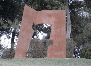 Escultura titulada "proposition for a v…" por Carlos Castanedo, Obra de arte original, Metales