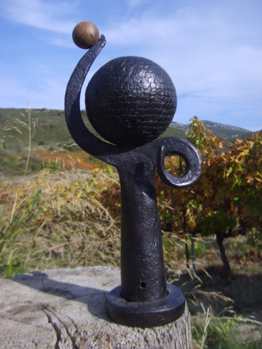 Sculpture intitulée "la lyonnaise" par Castor, Œuvre d'art originale