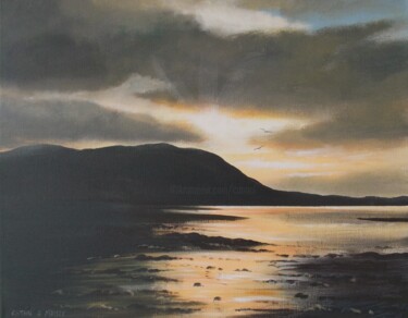 Pintura titulada "far-carlingford-lou…" por Cathal O Malley, Obra de arte original, Acrílico