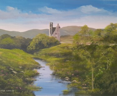 Painting titled "O Donovan castle co…" by Cathal O Malley, Original Artwork, Acrylic