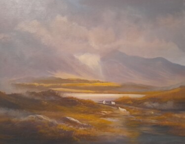 Painting titled "Connemara  light De…" by Cathal O Malley, Original Artwork, Acrylic