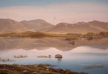 Malarstwo zatytułowany „lake scene ,inagh v…” autorstwa Cathal O Malley, Oryginalna praca