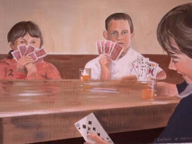 Malarstwo zatytułowany „the card cheat” autorstwa Cathal O Malley, Oryginalna praca