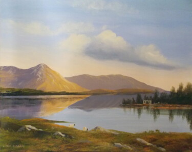 Malarstwo zatytułowany „inagh  valley boath…” autorstwa Cathal O Malley, Oryginalna praca