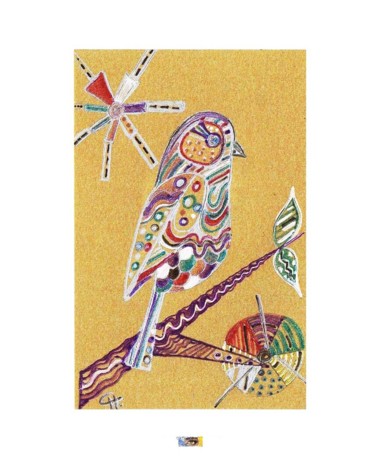 "Carte d'Art Oiseau…" başlıklı Resim Cathart tarafından, Orijinal sanat, Mürekkep