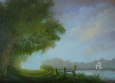 Pintura titulada "L'instant nature" por Catherine Bantwell Huiban, Obra de arte original, Oleo