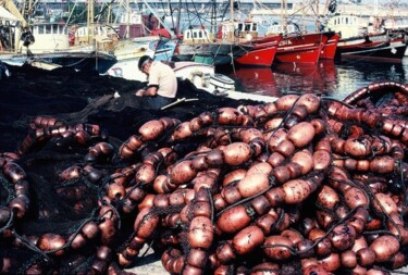 Fotografia intitolato "Sur le port de Port…" da Catherine Boutin, Opera d'arte originale