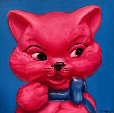 绘画 标题为“The kitty” 由Катерина Брайко, 原创艺术品, 油