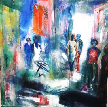 Schilderij getiteld ""Silhouettes"" door Catherine Cascio, Origineel Kunstwerk, Anders