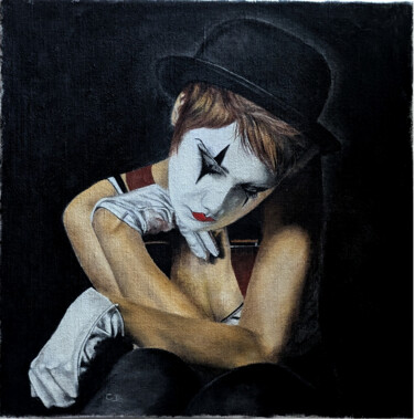 Painting titled "tristesse" by Catherine Digue - Turpin, Original Artwork, Gouache Mounted on artwork_cat.