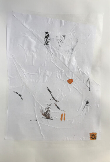 Картина под названием ""VIDE SIDÉRAL"2021" - Catherine Drouin-Goutal, Подлинное произведение искусства, Чернила