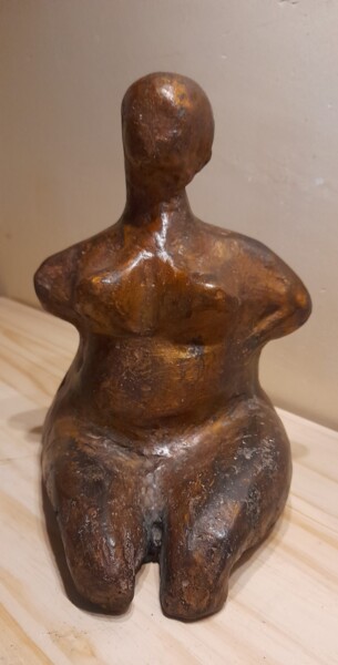 Sculpture intitulée "Vénus cuivrée" par Catherine Gardon, Œuvre d'art originale, Métaux